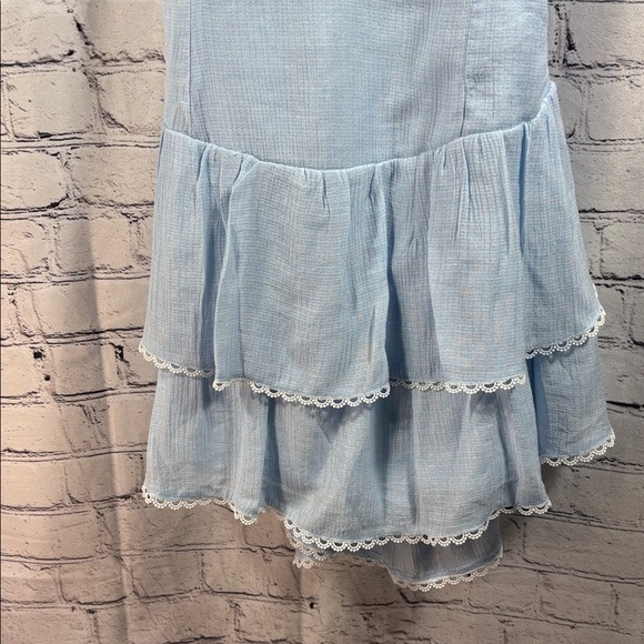 Cotton Candy Light Blue Mini Party Dress - Picture 4 of 11